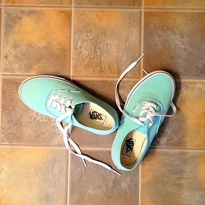New Teal youth Vans - kids sz 2.0